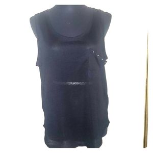 Black see through top